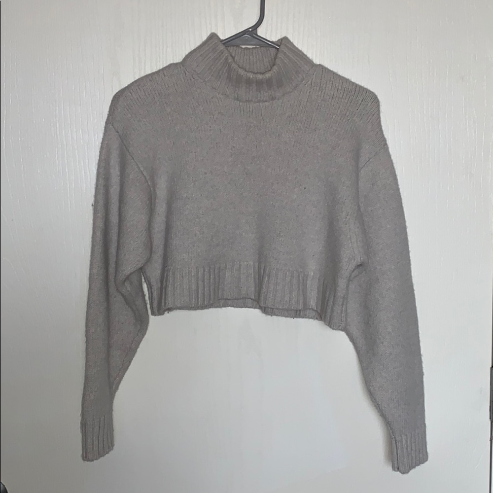 Wilfred Free cropped off white turtleneck sweater